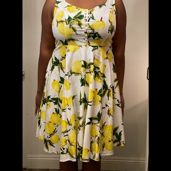 Lemon Print Swing Dress size XL - Picture 5 of 6